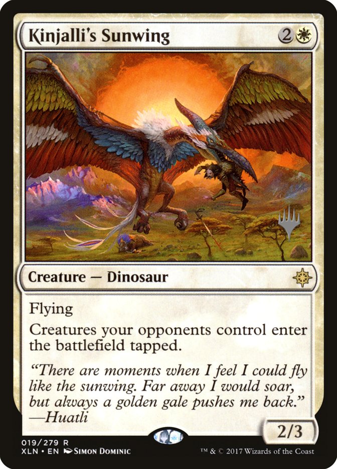 Kinjalli's Sunwing (Promo Pack) [Ixalan Promos] | Good Games Modbury