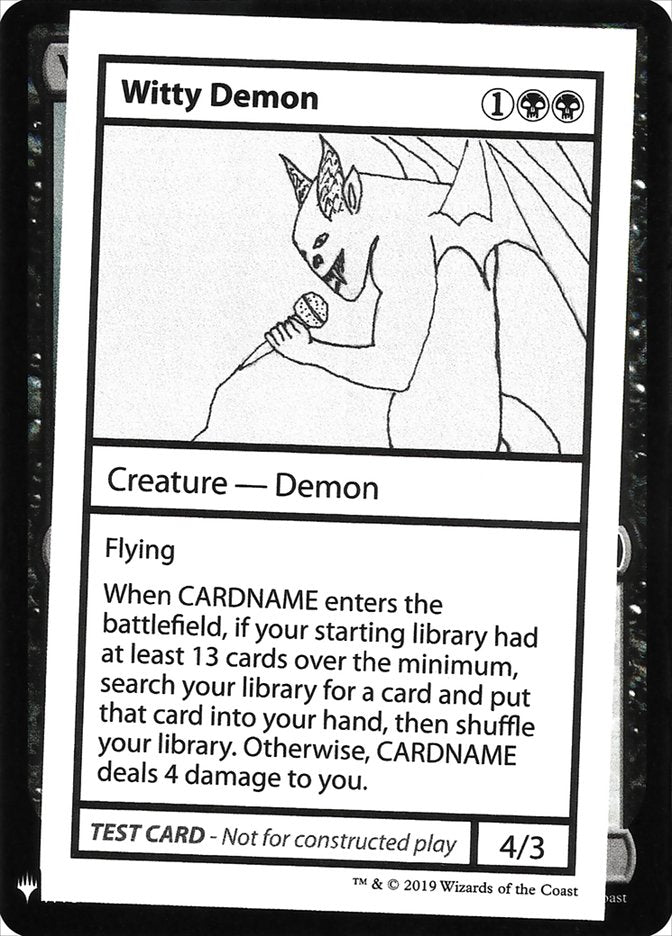 Witty Demon [Mystery Booster Playtest Cards] | Good Games Modbury