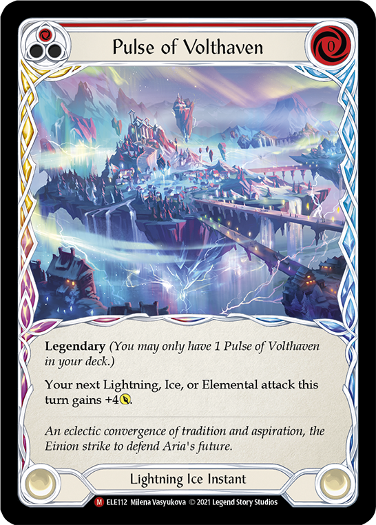 Pulse of Volthaven [ELE112] (Tales of Aria)  1st Edition Cold Foil | Good Games Modbury