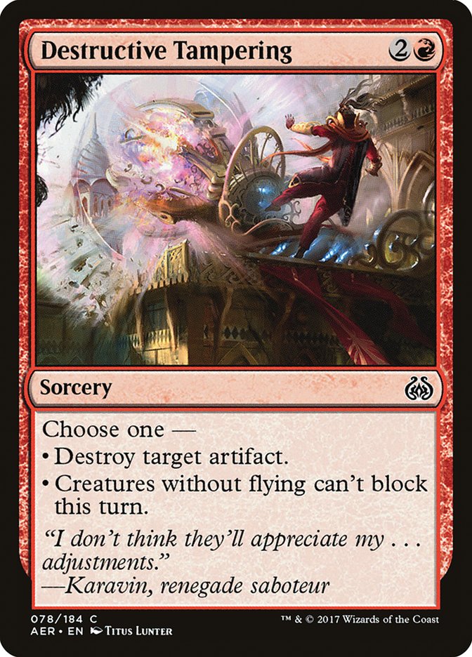 Destructive Tampering [Aether Revolt] | Good Games Modbury