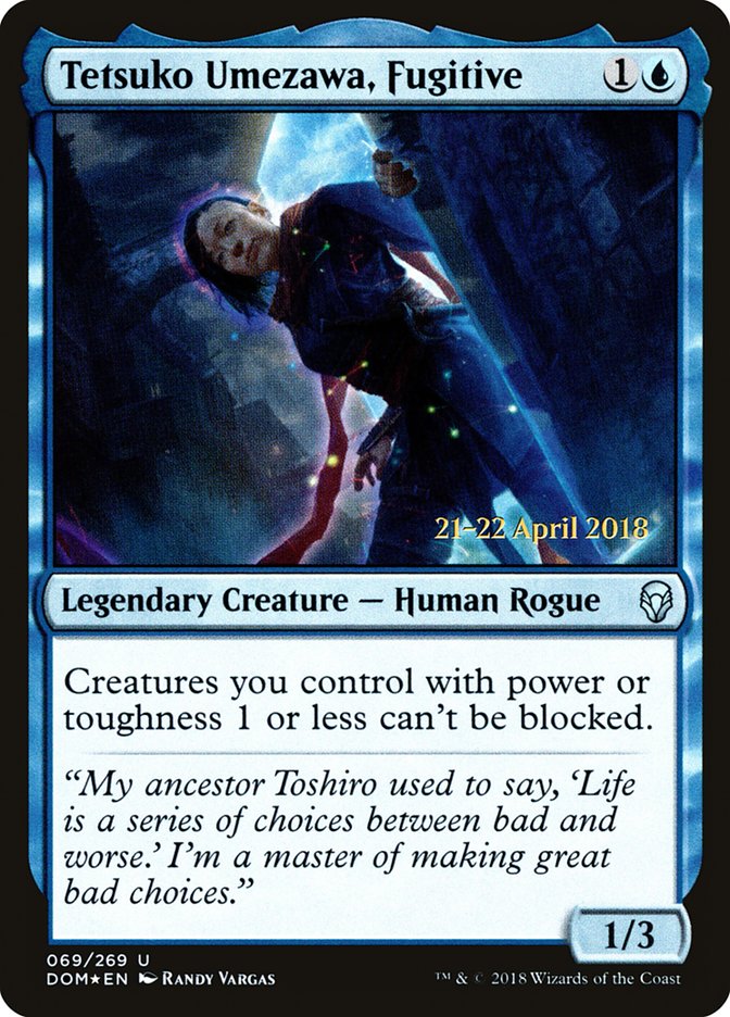 Tetsuko Umezawa, Fugitive [Dominaria Prerelease Promos] | Good Games Modbury