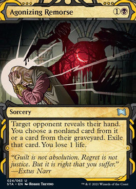 Agonizing Remorse (Foil Etched) [Strixhaven: School of Mages Mystical Archive] | Good Games Modbury