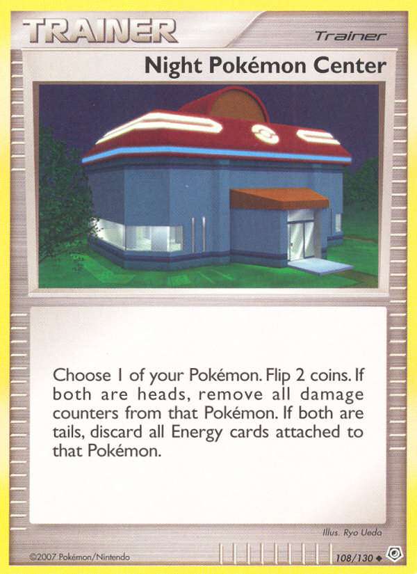 Night Pokemon Center (108/130) [Diamond & Pearl: Base Set] | Good Games Modbury