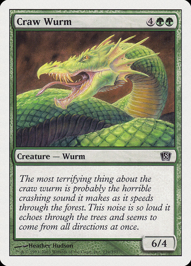 Craw Wurm [Eighth Edition] | Good Games Modbury