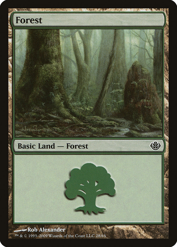 Forest (28) [Duel Decks: Garruk vs. Liliana] | Good Games Modbury