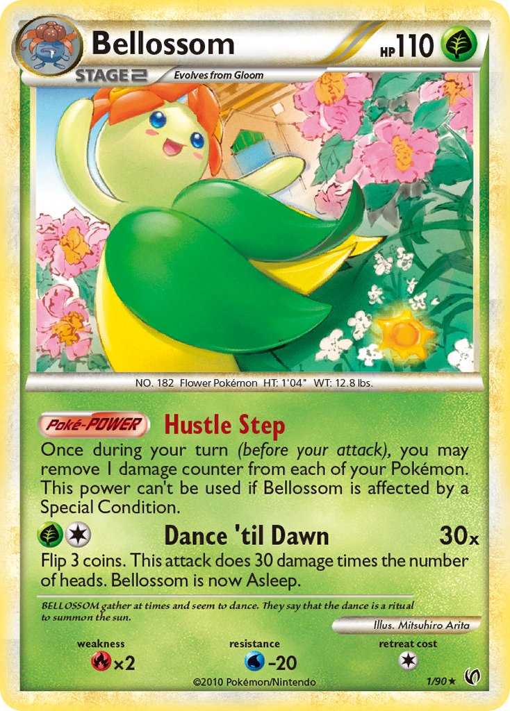 Bellossom (1/90) (Theme Deck Exclusive) [HeartGold & SoulSilver: Undaunted] | Good Games Modbury