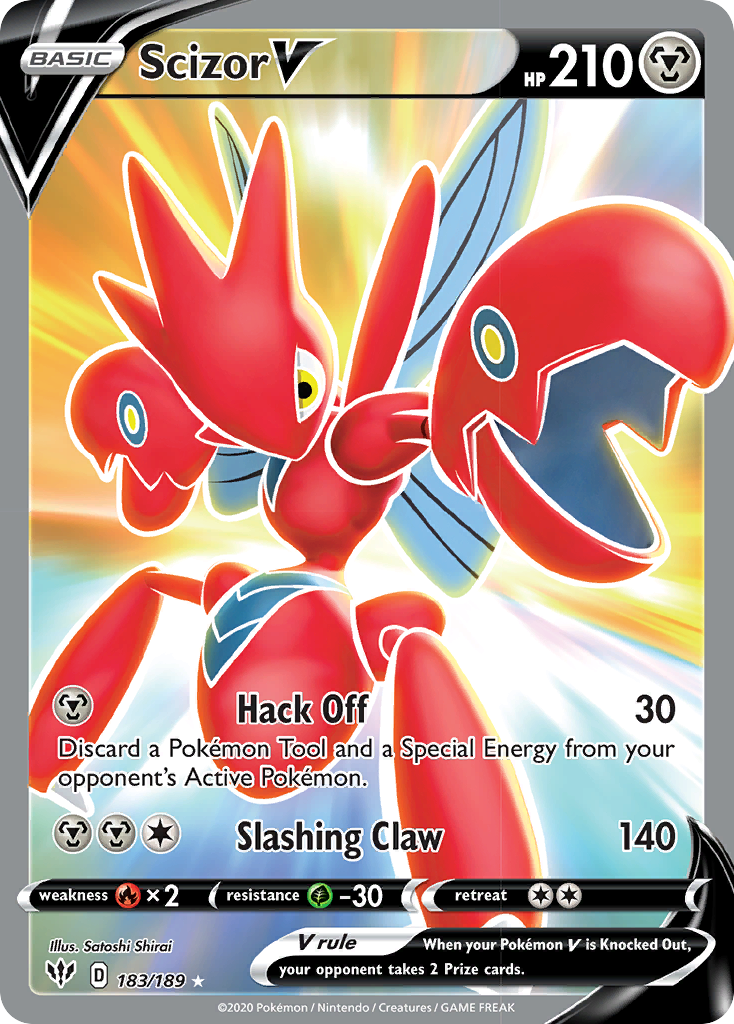 Scizor V (183/189) [Sword & Shield: Darkness Ablaze] | Good Games Modbury