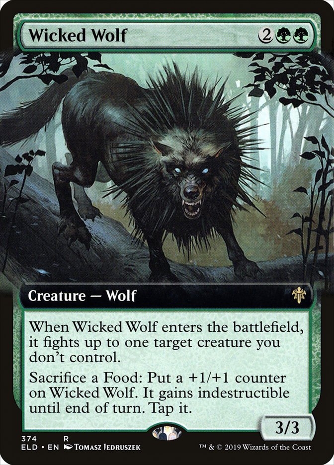 Wicked Wolf (Extended Art) [Throne of Eldraine] | Good Games Modbury