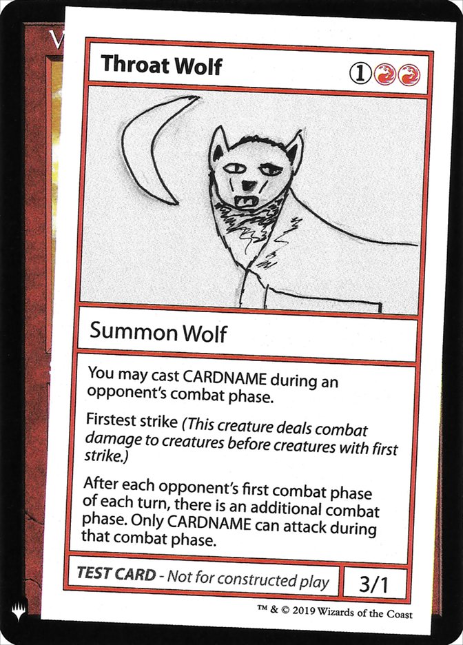 Throat Wolf [Mystery Booster Playtest Cards] | Good Games Modbury