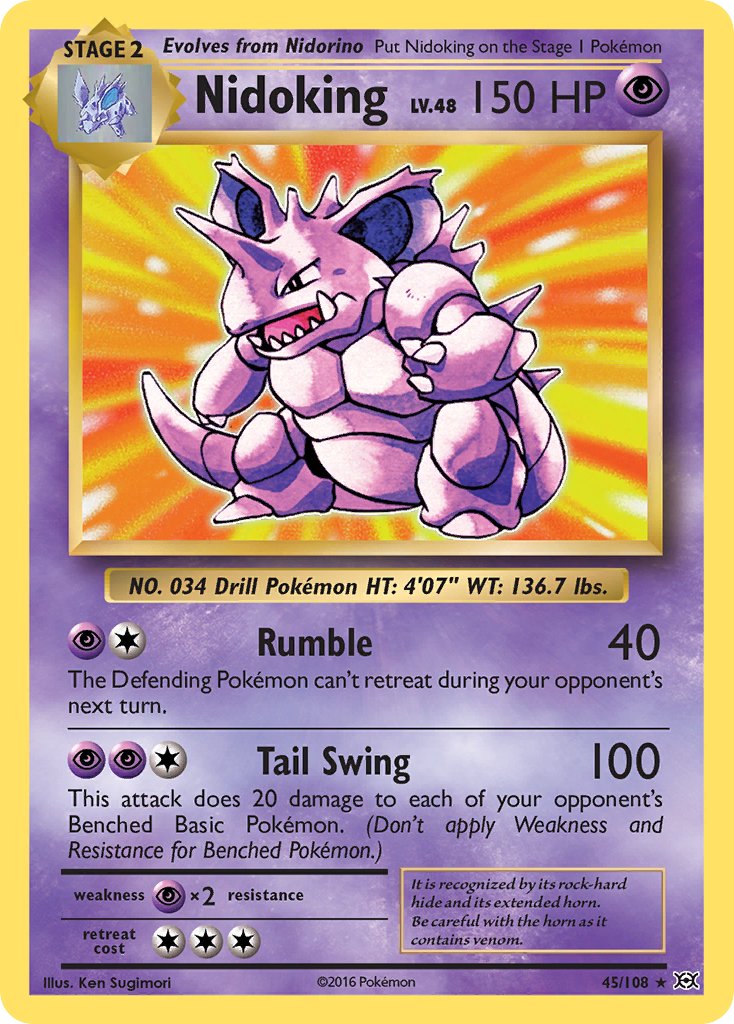 Nidoking (45/108) (Theme Deck Exclusive) [XY: Evolutions] | Good Games Modbury