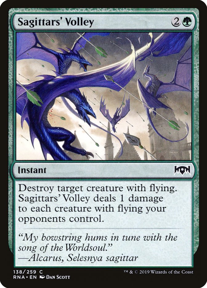 Sagittars' Volley [Ravnica Allegiance] | Good Games Modbury