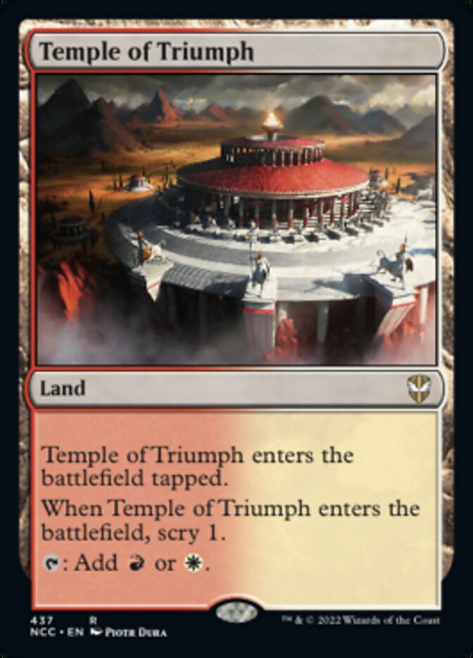 Temple of Triumph [Streets of New Capenna Commander] | Good Games Modbury