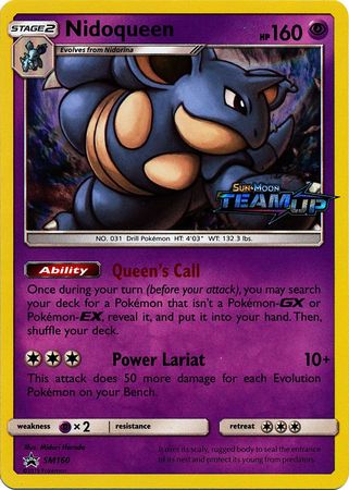 Nidoqueen (SM160) (Staff) [Sun & Moon: Black Star Promos] | Good Games Modbury