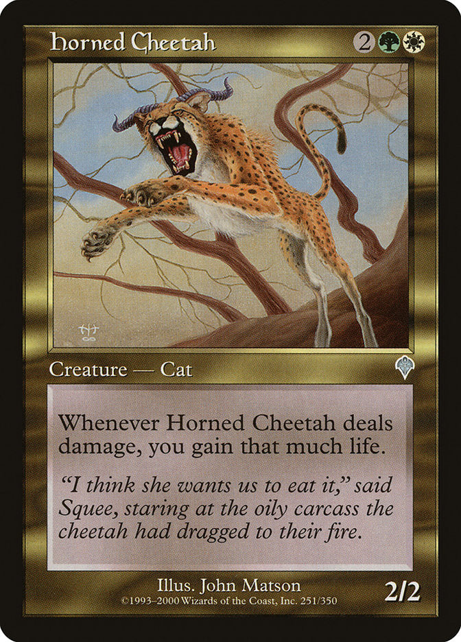 Horned Cheetah [Invasion] | Good Games Modbury