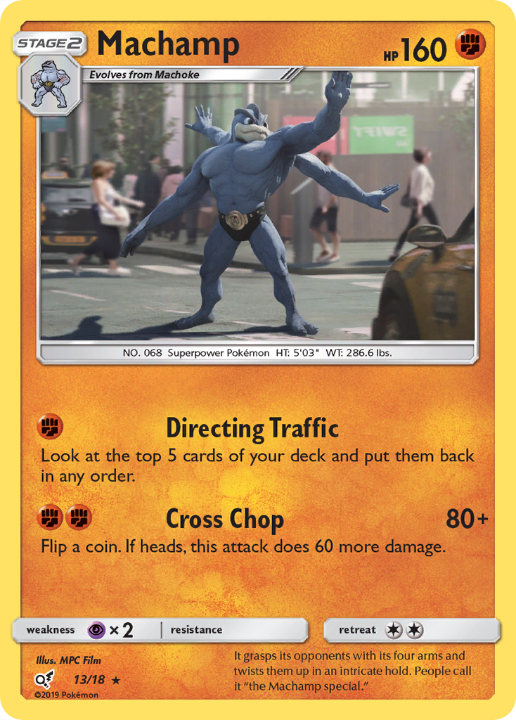 Machamp (13/18) [Sun & Moon: Detective Pikachu] | Good Games Modbury