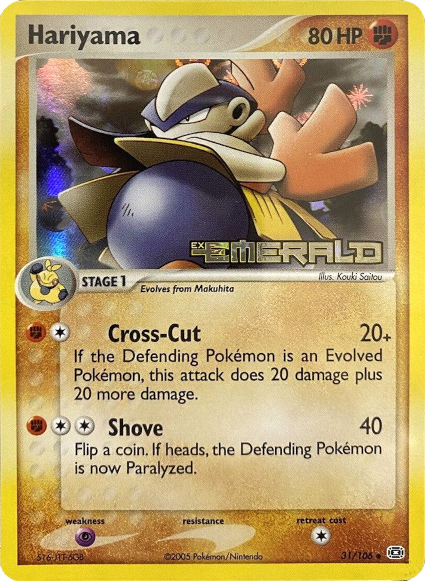 Hariyama (31/106) (Stamped) [EX: Emerald] | Good Games Modbury