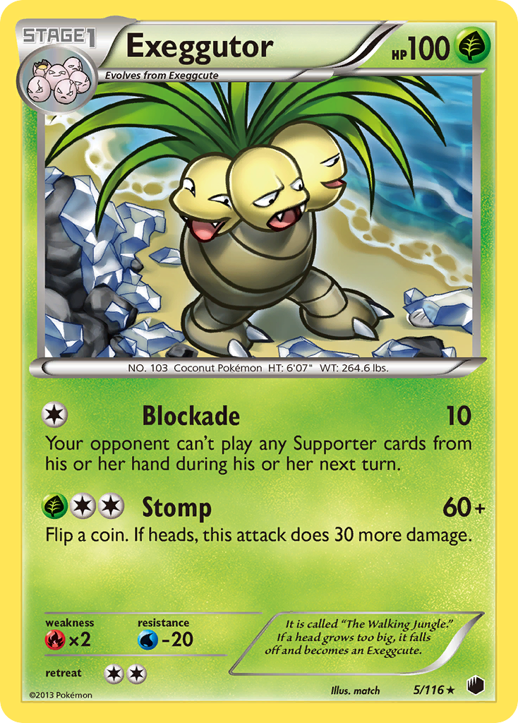 Exeggutor (5/116) [Black & White: Plasma Freeze] | Good Games Modbury