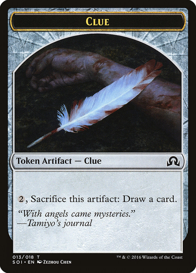 Clue Token (013/018) [Shadows over Innistrad Tokens] | Good Games Modbury