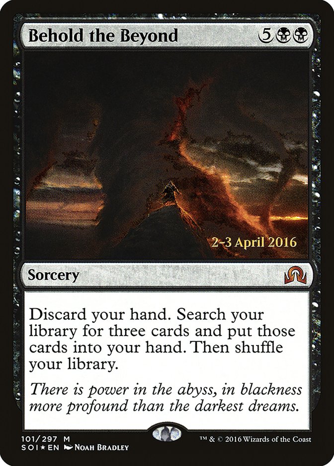 Behold the Beyond [Shadows over Innistrad Prerelease Promos] | Good Games Modbury