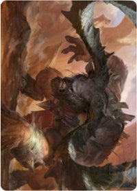 Moraug, Fury of Akoum Art Card [Zendikar Rising Art Series] | Good Games Modbury