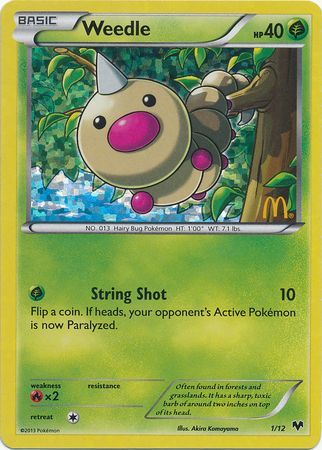 Weedle (1/12) [McDonald's Promos: 2014 Collection] | Good Games Modbury