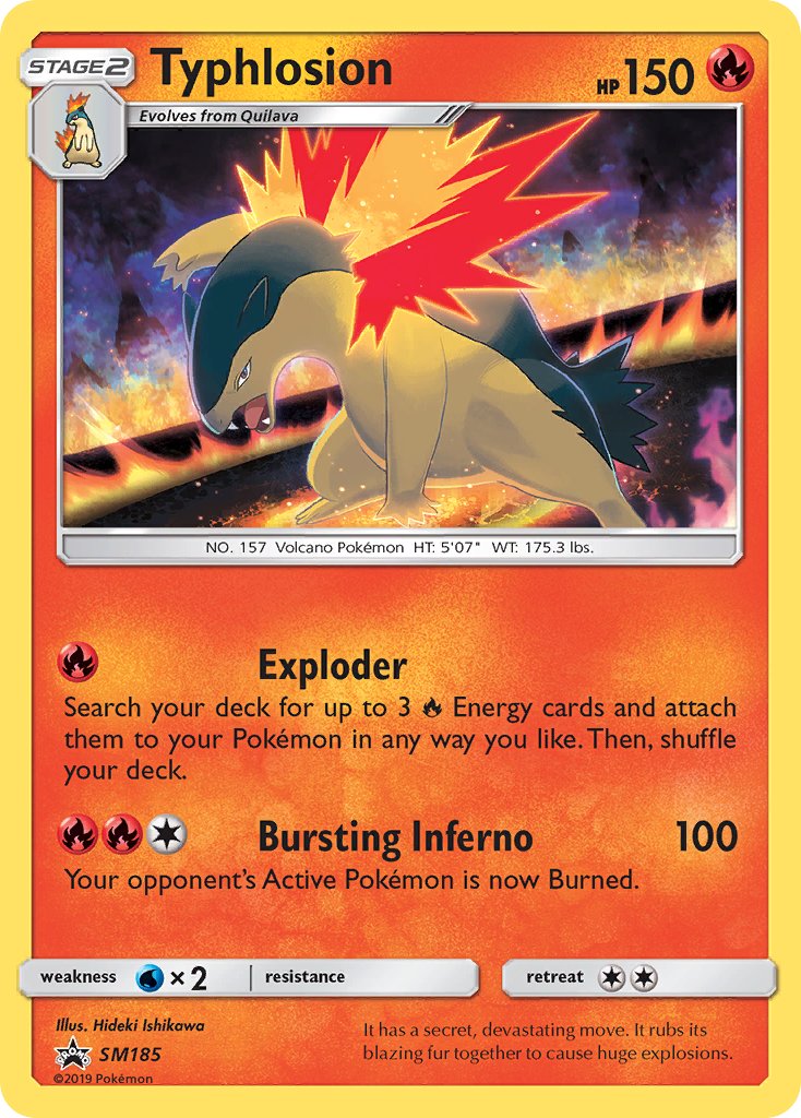 Typhlosion (SM185) [Sun & Moon: Black Star Promos] | Good Games Modbury