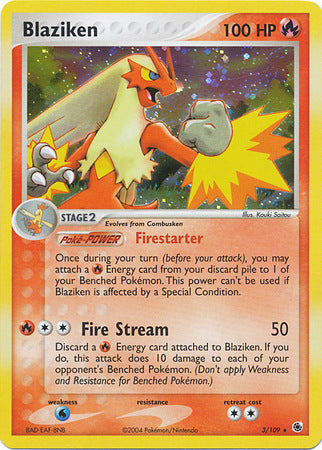 Blaziken (3/109) (Cosmos Holo) [EX: Battle Stadium] | Good Games Modbury