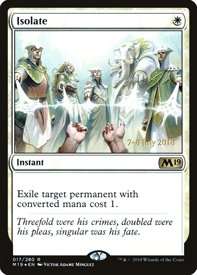Isolate [Core Set 2019 Prerelease Promos] | Good Games Modbury
