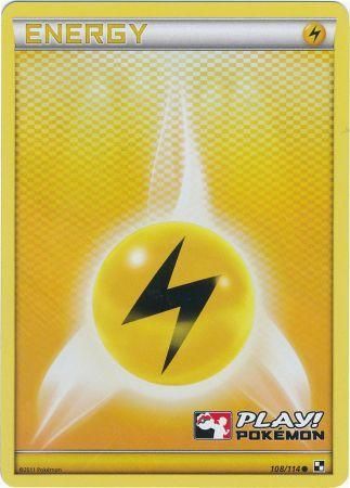 Lightning Energy (108/114) (Play Pokemon Promo) [Black & White: Base Set] | Good Games Modbury