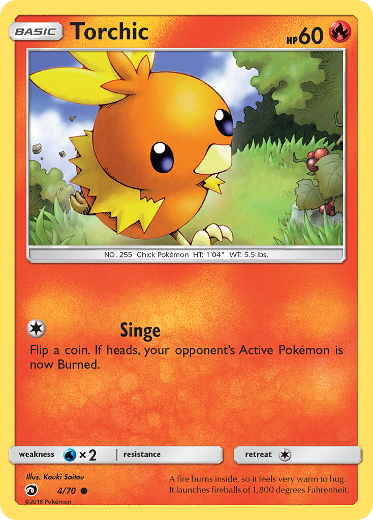 Torchic (4/70) [Sun & Moon: Dragon Majesty] | Good Games Modbury