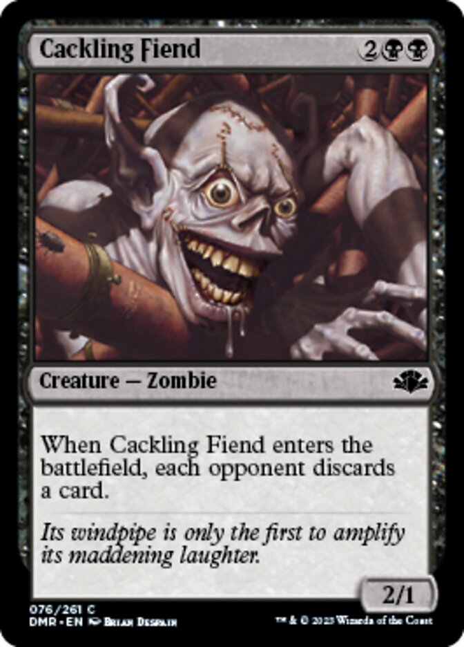 Cackling Fiend [Dominaria Remastered] | Good Games Modbury