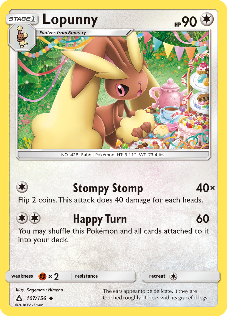 Lopunny (107/156) [Sun & Moon: Ultra Prism] | Good Games Modbury
