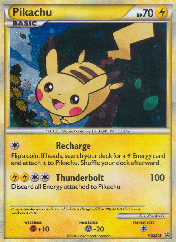 Pikachu (HGSS03) [HeartGold & SoulSilver: Black Star Promos] | Good Games Modbury