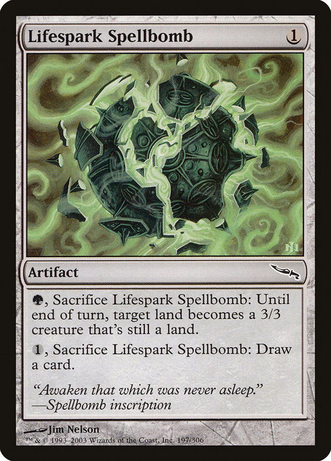 Lifespark Spellbomb [Mirrodin] | Good Games Modbury