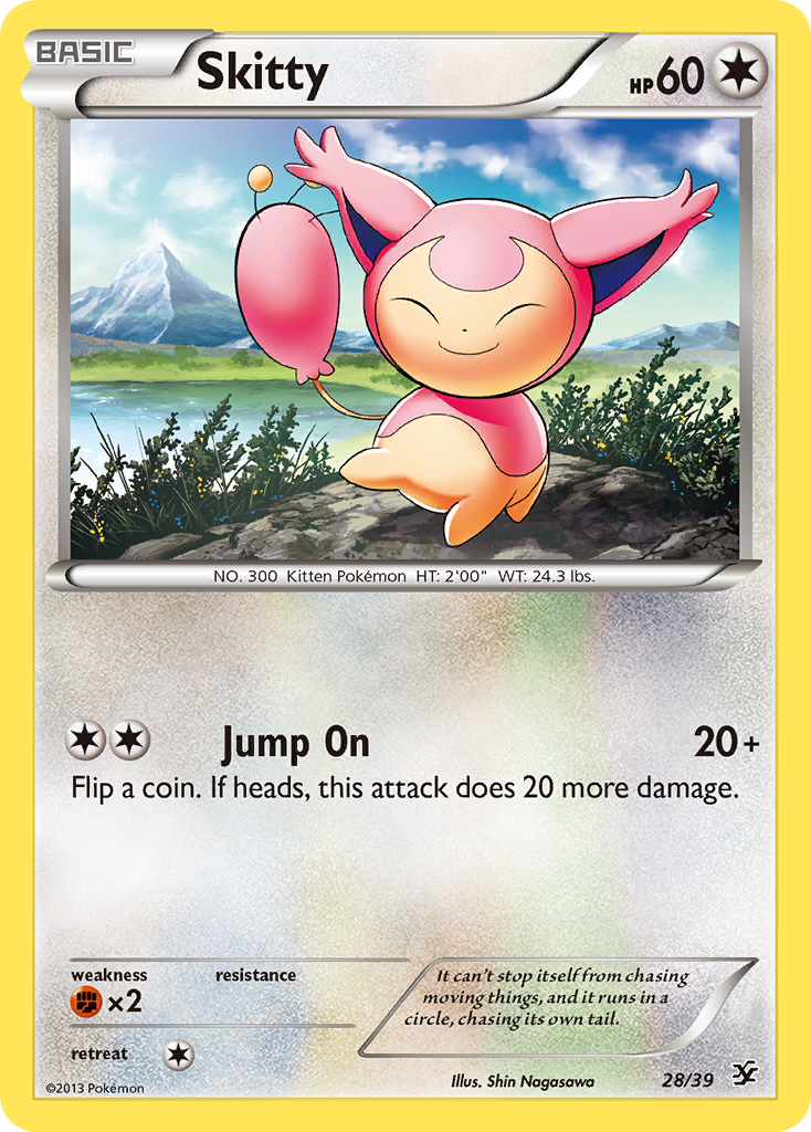 Skitty (28/39) [XY: Kalos Starter Set] | Good Games Modbury
