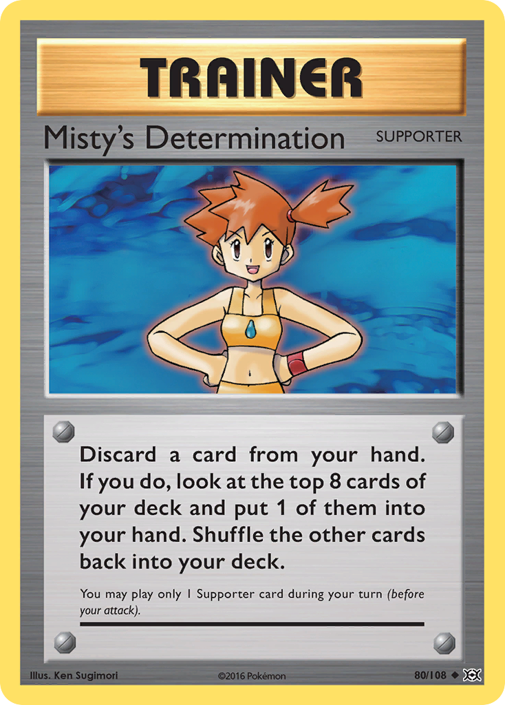 Misty's Determination (80/108) [XY: Evolutions] | Good Games Modbury