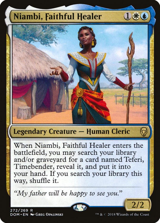 Niambi, Faithful Healer [Dominaria] | Good Games Modbury