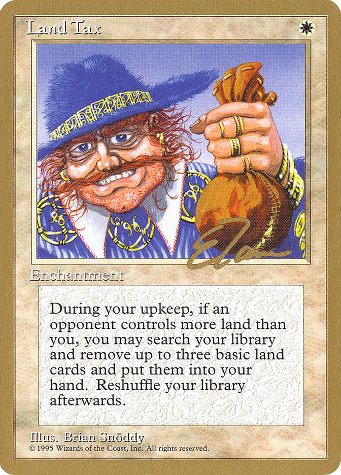 Land Tax (Eric Tam) [Pro Tour Collector Set] | Good Games Modbury