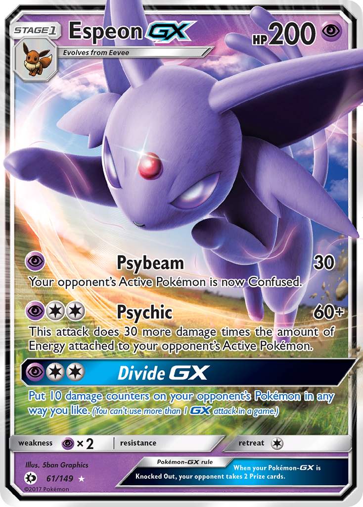 Espeon GX (61/149) [Sun & Moon: Base Set] | Good Games Modbury