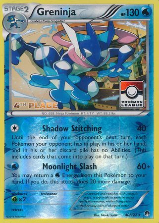 Greninja (40/122) (League Promo 4th Place) [XY: BREAKpoint] | Good Games Modbury