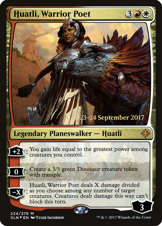 Huatli, Warrior Poet [Ixalan Prerelease Promos] | Good Games Modbury