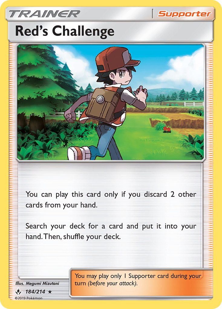 Red's Challenge (184/214) (Theme Deck Exclusive) [Sun & Moon: Unbroken Bonds] | Good Games Modbury