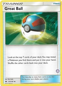 Great Ball (119/149) (Deck Exclusive #25) [Sun & Moon: Trainer Kit - Alolan Sandslash] | Good Games Modbury