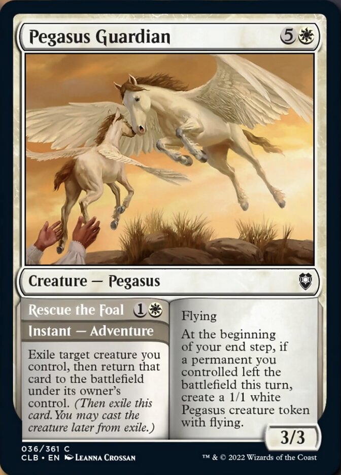 Pegasus Guardian // Rescue the Foal [Commander Legends: Battle for Baldur's Gate] | Good Games Modbury