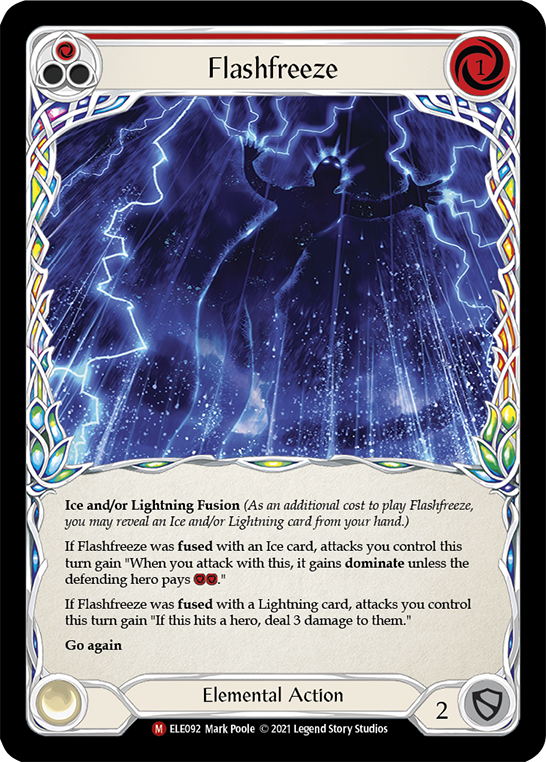 Flashfreeze [ELE092] (Tales of Aria)  1st Edition Rainbow Foil | Good Games Modbury