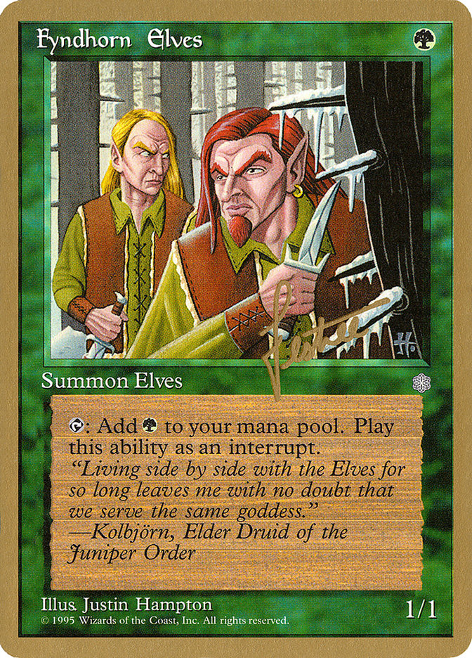 Fyndhorn Elves (Bertrand Lestree) [Pro Tour Collector Set] | Good Games Modbury