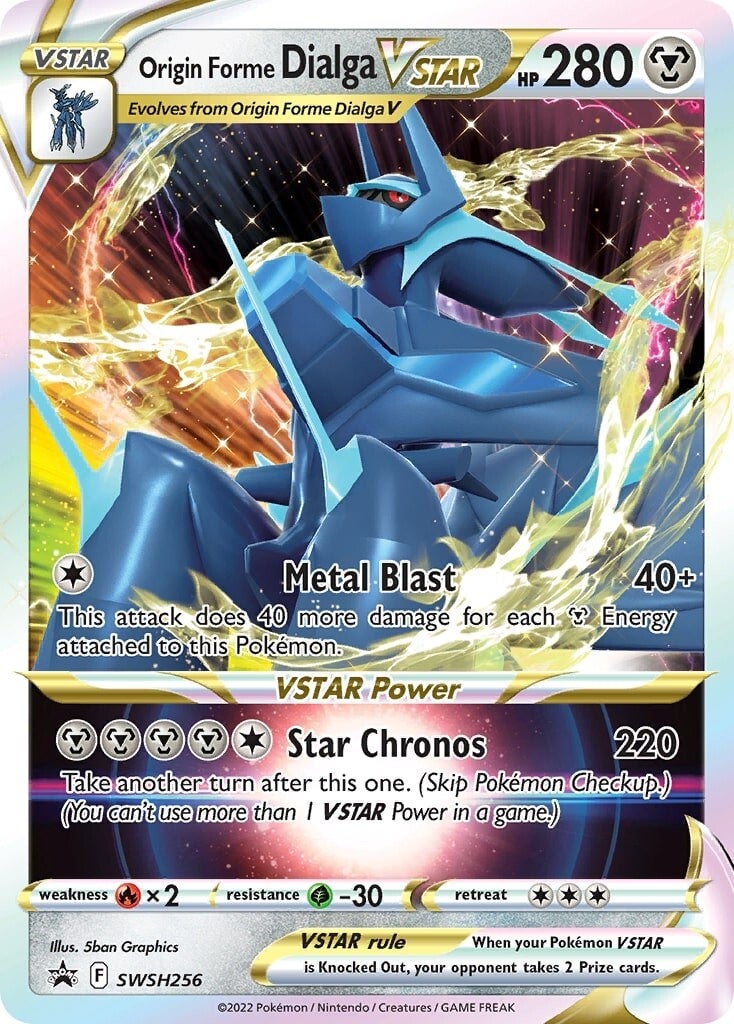 Origin Forme Dialga VSTAR (SWSH256) (Jumbo Card) [Sword & Shield: Black Star Promos] | Good Games Modbury