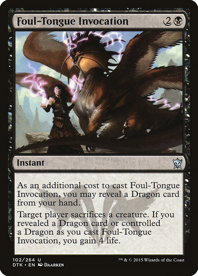 Foul-Tongue Invocation [Dragons of Tarkir] | Good Games Modbury