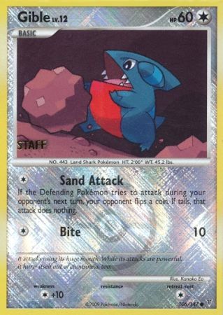 Gible (106/147) (Championship Promo Staff) [Platinum: Supreme Victors] | Good Games Modbury