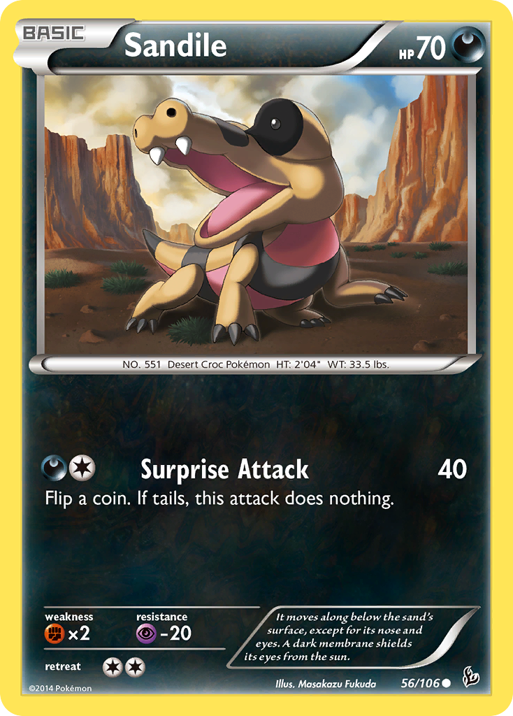 Sandile (56/106) [XY: Flashfire] | Good Games Modbury